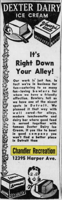 Chandler Recreation - Sep 18 1951 Ad (newer photo)